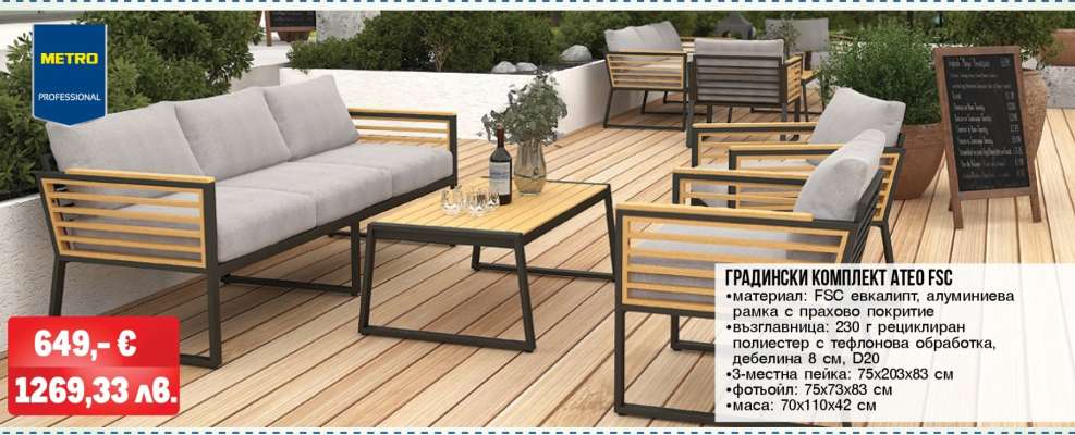 ГРАДИНСКИ КОМПЛЕКТ ATEO FSC