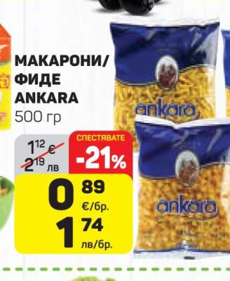 МАКАРОНИ/ФИДЕ ANKARA