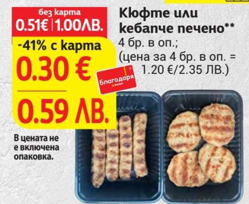 Кюфте или кебапче печено