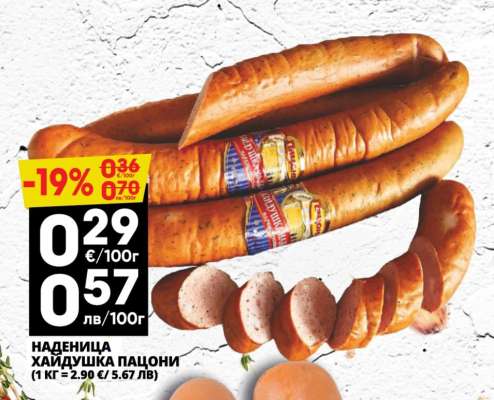 Наденица Хайдушка Пацони