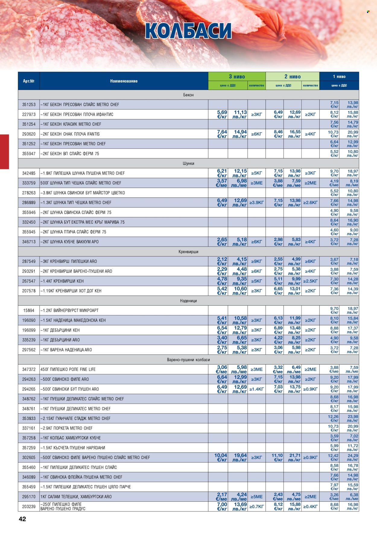 Брошура на МЕТРО - 01.05.2026 - 30.06.2026. Страница 42