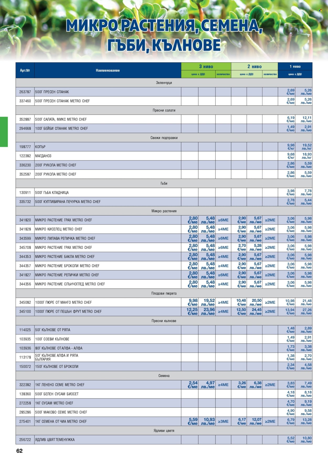 Брошура на МЕТРО - 01.05.2026 - 30.06.2026. Страница 62