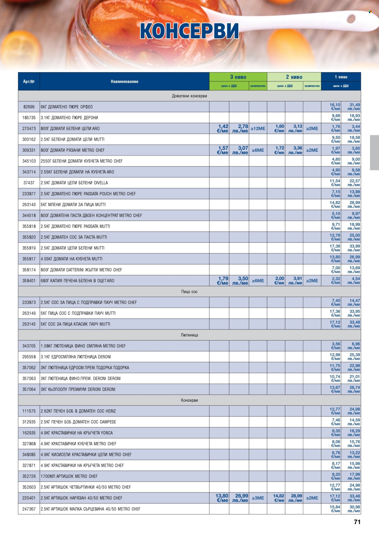 Брошура на МЕТРО - 01.05.2026 - 30.06.2026. Страница 71