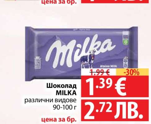 Шоколад Milka