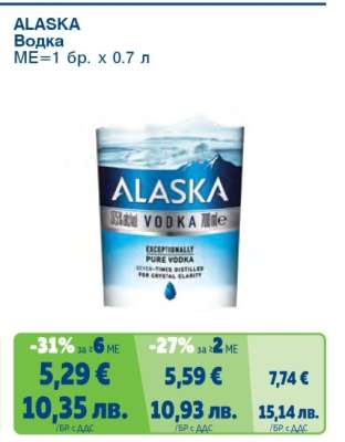 ALASKA Водка