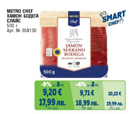 METRO CHEF Хамон Бодега слайс