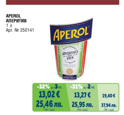 APEROL Аперитив