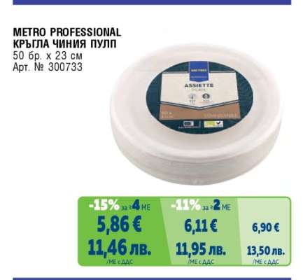 METRO PROFESSIONAL КРЪГЛА ЧИНИЯ ПУЛП