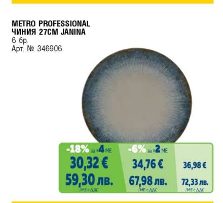 METRO PROFESSIONAL ЧИНИЯ 27CM JANINA