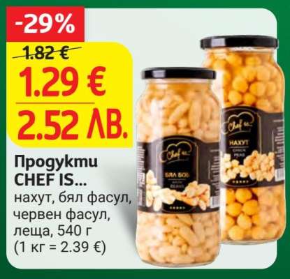 Продукти CHEF IS...