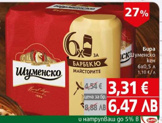 Бира Шуменско кен