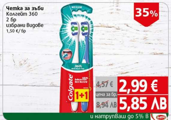 Четка за зъби Колгейт 360
