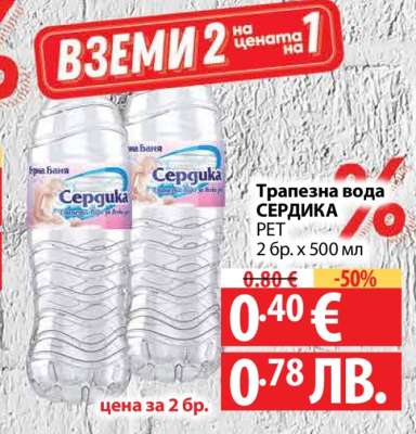 ТРАПЕЗНА ВОДА СЕРДИКА