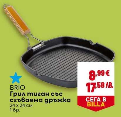 BRIO Грил тиган със сгъваема дръжка