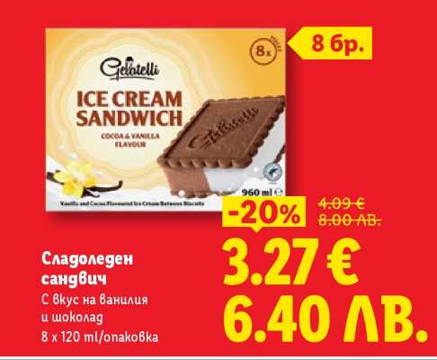 Сладоледен сандвич