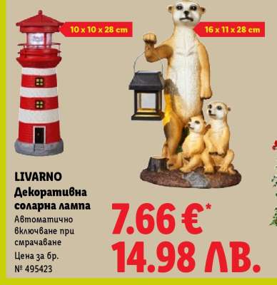 LIVARNO Декоративна соларна лампа