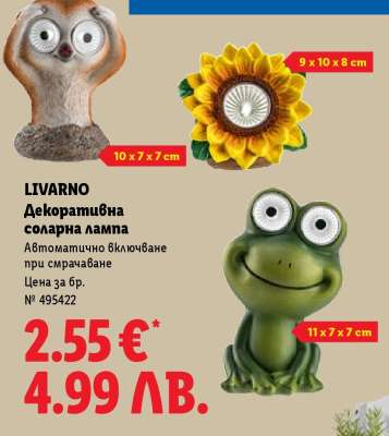 LIVARNO Декоративна соларна лампа