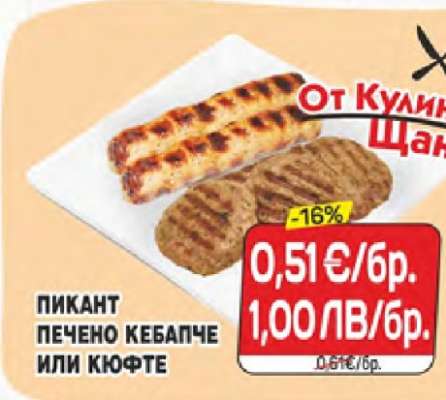 Пикант печено кебапче или кюфте