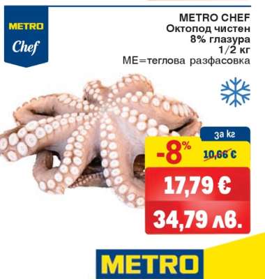 METRO CHEF Октопод чистен