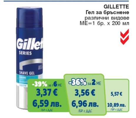 GILLETTE Гел за бръснене