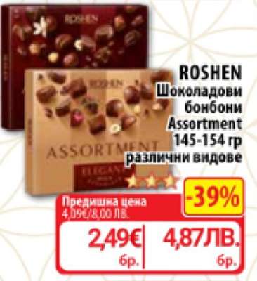 ROSHEN Шоколадови бонбони Assortment