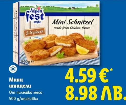 Мини шницели