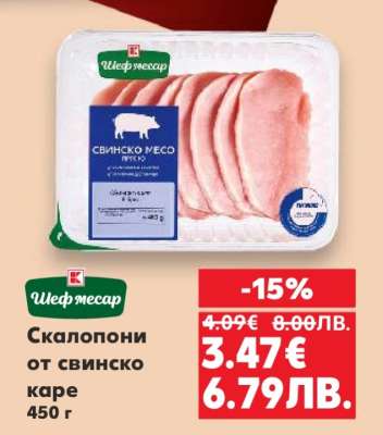 Скалопони от свинско каре