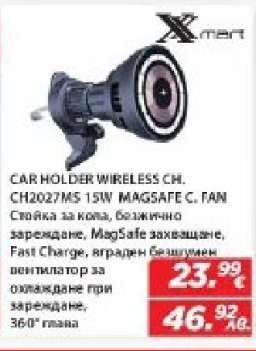 CAR HOLDER WIRELESS CH. CH2027MS 15W MAGSAFE