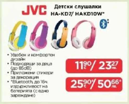 Детски слушалки HA-KD7/ HAKD10W