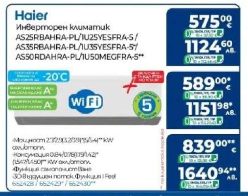 Haier Инверторен климатик