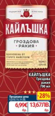 КАЙЛЪШКА Гроздова ракия