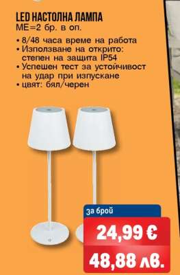 LED настолна лампа