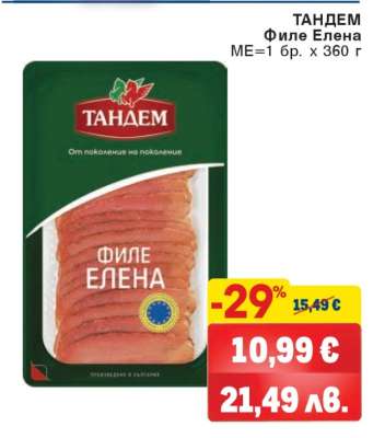 ТАНДЕМ Филе Елена