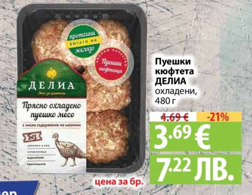 Пуешки кюфтета ДЕЛИЯ