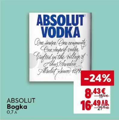 ABSOLUT Водка