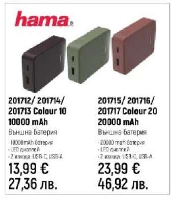 201712/ 201714/ 201713 Colour 10 10000 mAh