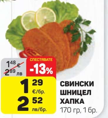 Свински шницел Хапка