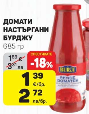 Домати настъргани Бурджу