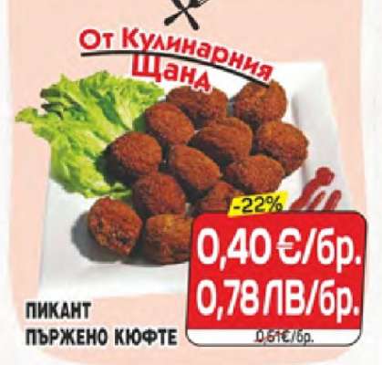 Пикант пържено кюфте