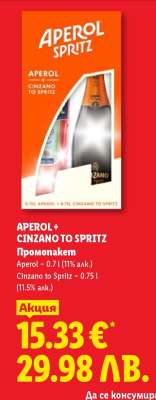 APEROL + CINZANO TO SPRITZ