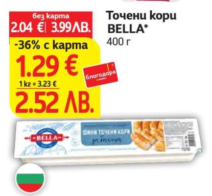 Точени кори BELLA