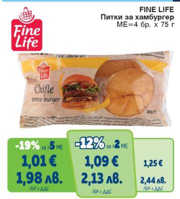 FINE LIFE Питки за хамбургер