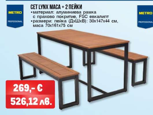 СЕТ LYNX МАСА + 2 ПЕЙКИ