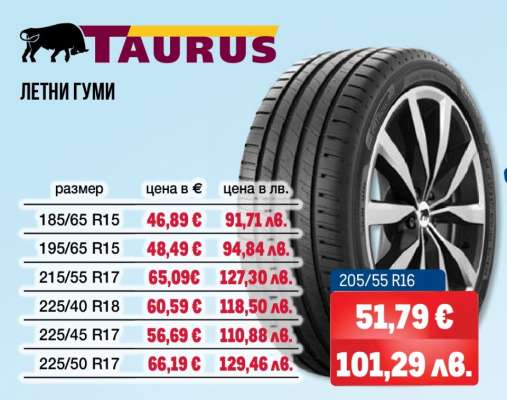 TAURUS Летни гуми