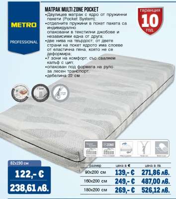 Матрак Multi Zone Pocket