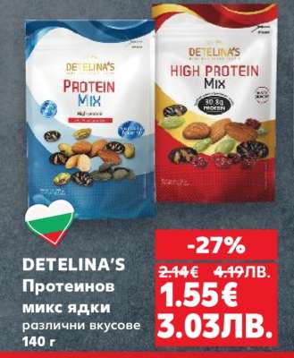 DETELINA'S Протеинов микс ядки