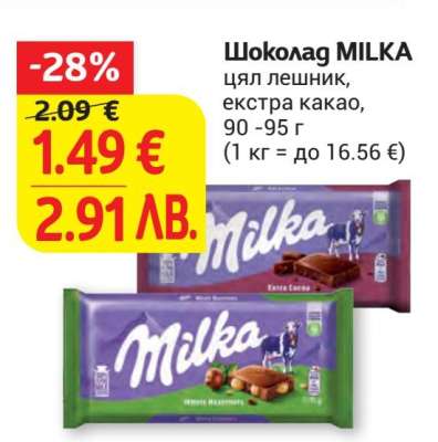 Шоколад Milka