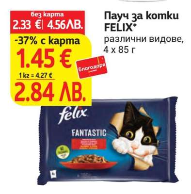 Пaуч за котки FELIX