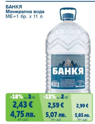 БАНКЯ Минерална вода