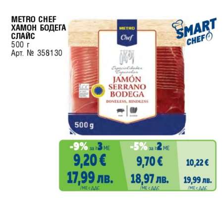 METRO CHEF Хамон Бодега слайс